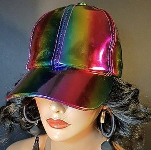 Holographic baseball cape